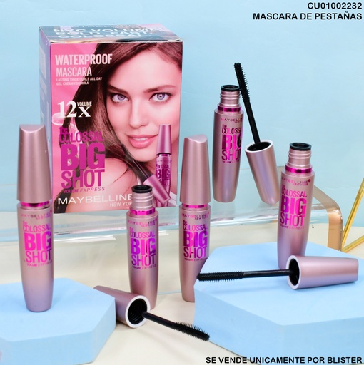 [CU01002232] CAJA 12 MASCARAS PESTAÑAS COLOSSAL BIG SHOT 12X NO.334