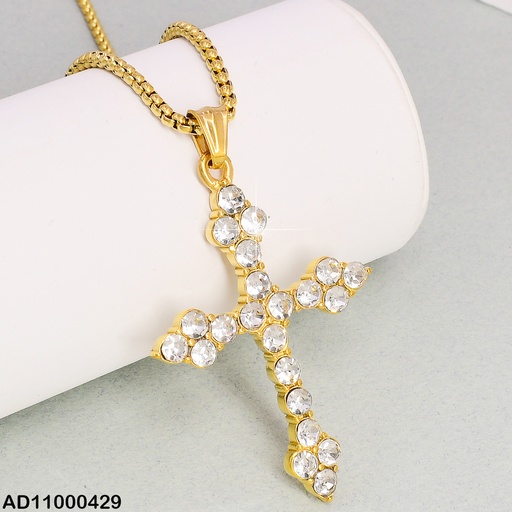 [AD11000429] DIJE VARON CRUZ ANTIGUA DE ZIRCONIAS RD.VD080658-106T