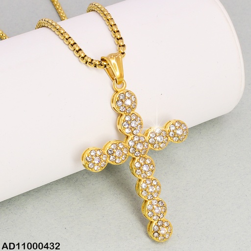 [AD11000432] DIJE VARON CRUZ DE FLORES ZIRC.VD080665-106T
