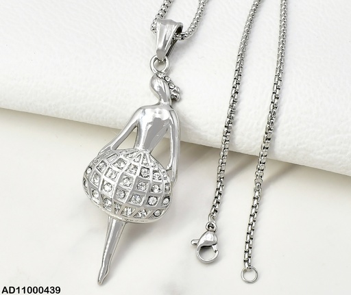 [AD11000439] DIJE PLAT. BAILARINA FALDA ZIRC.VD080684-106T