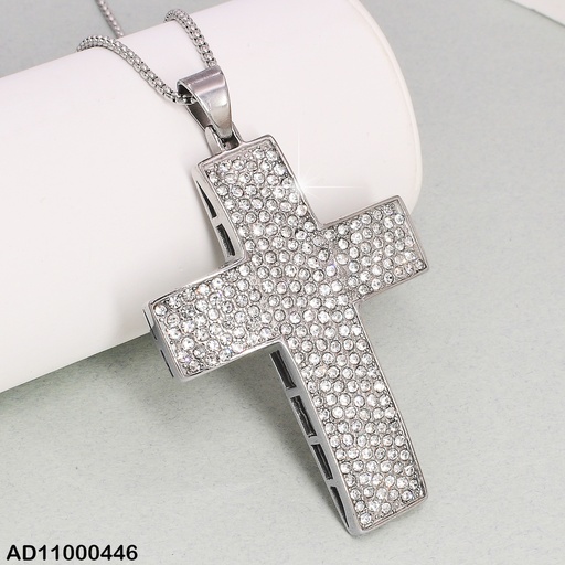 [AD11000446] DIJE CRUZ GRANDE ZIRCONIAS BASE PLAT.NO.080630-106T