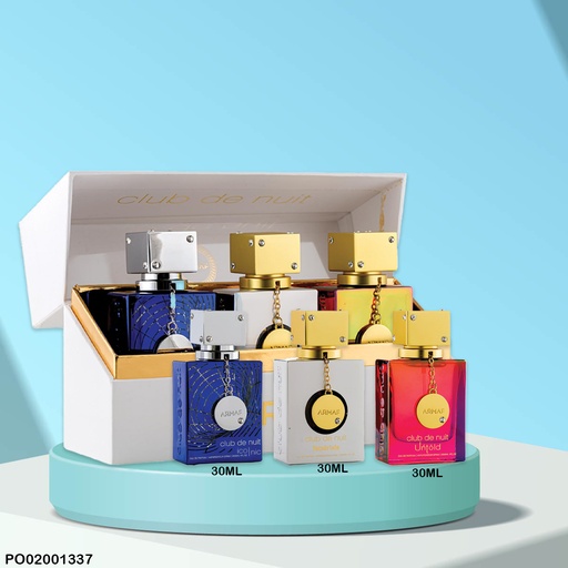 [PO02001337] ESTUCHE 3PCS PERFUMES MEN CLUB DE NUIT ARMAF(ICONIC/IMPERIALER/UNTOLD)