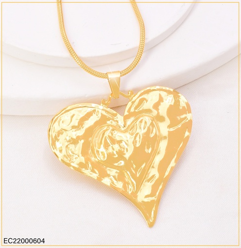 [EC22000604] CADENA COLA RATON DIJE CORAZÓN IRREG CA348-45
