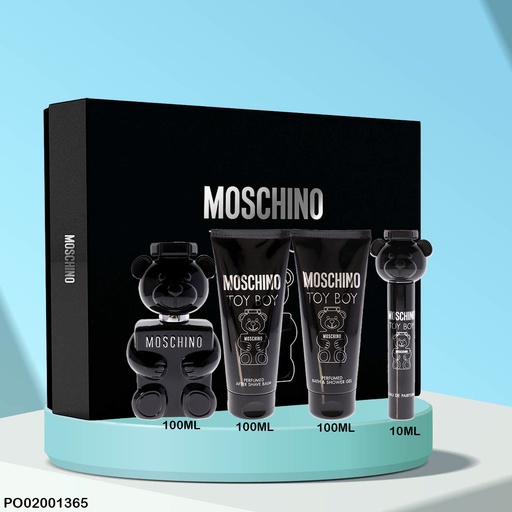 [PO02001365] ESTUCHE MOSCHINO TOY BOY MEN 4PCS EDP (100/100/100/10ML)