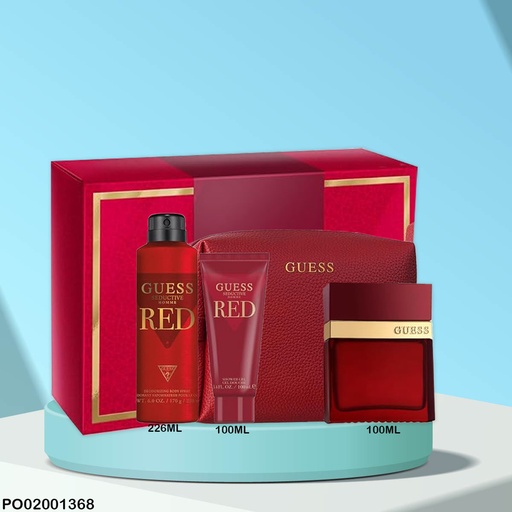 [PO02001368] ESTUCHE PERFUMES GUESS SEDUCTIVE HOMME RED 3PCS+COSMETIQ