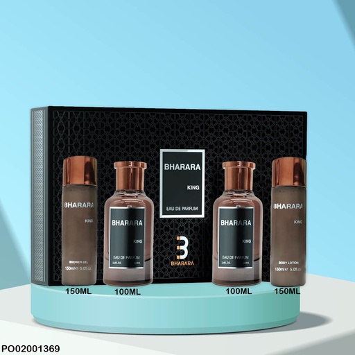 [PO02001369] ESTUCHE PERFUMES BHARARA KING 4PCS EDP (150/100/100/150ML)