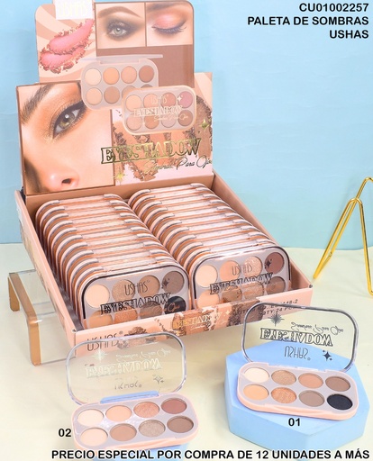 [CU01002257] PALETA 8 SOMBRAS USHAS ES4148-2