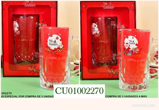 [CU01002270] VASO TEMPORADA NAVIDEÑA BL-81A/XFGY23522