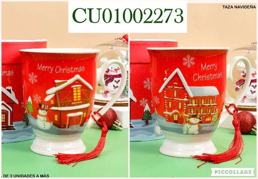 [CU01002273] TAZA GR. CAJA REDONDA TEMPORADA NAVIDEÑA QF730