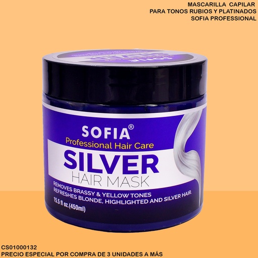 [CS01000132] TRATAMIENTO CAPILAR SOFIA SILVER 450ML S112E/90037S