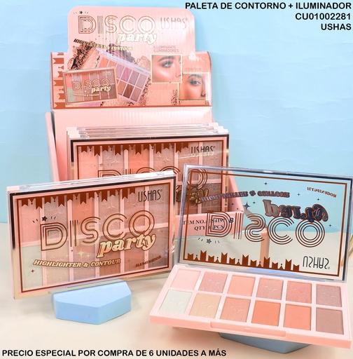 [CU01002281] PALETA 12 SOMBRAS DISCO PARTY USHAS ES4197B