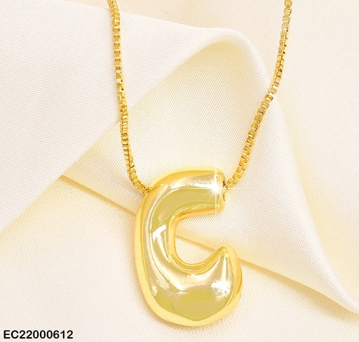 [EC22000612] CADENA DIJE INFLADO LETRA "C" CE102-268
