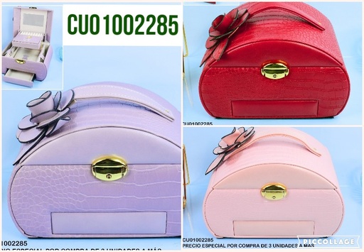 [CU01002285] JOYERO BAUL ROSA GRAND EN AGARRADAERO MOD. ADH-S053LE