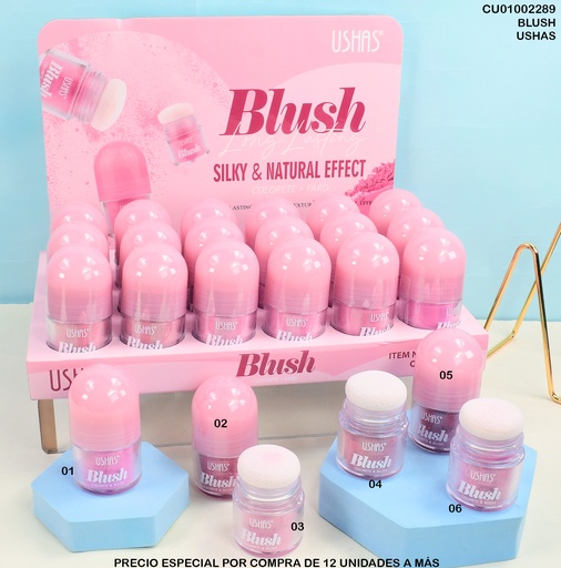 [CU01002289] BLUSH SILKY & NATURAL EFFECT USHAS UF022