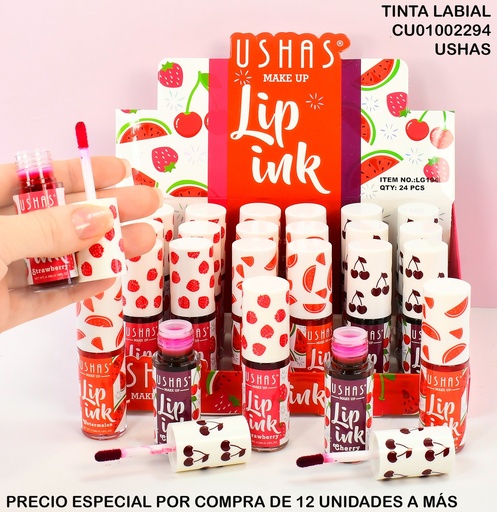 [CU01002294] TINTA LABIAL FRUTAL SURTIDOS USHAS LG1946