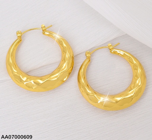 [AA07000609] ARGOLLAS DOR. INFLADA TEXT. ROMBOS HORIZONTAL EA802-1