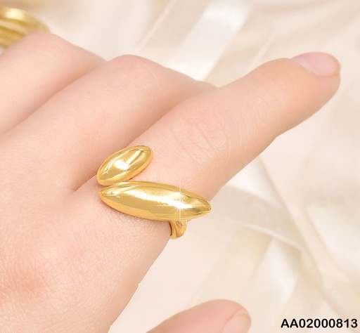 [AA02000813] ANILLO AJUSTABLE"V"OVALOS INFLADOS RA163-45