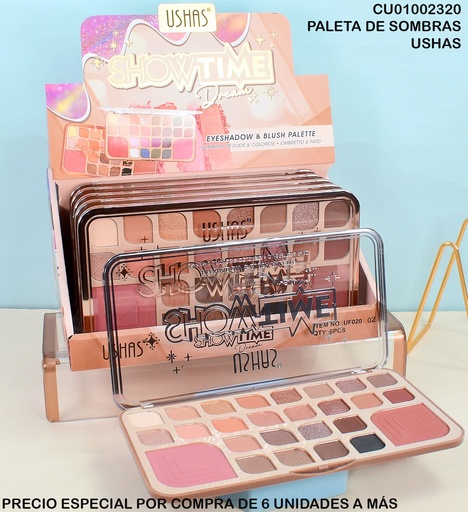 [CU01002320] PALETA 24 SOMBRAS/2 BLUSH SHOWTIME UF020-2
