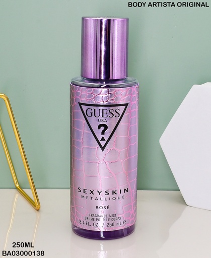 [BA03000138] BODY GUESS WOMAN SEXY SKIN METALLIQUE 250ML ROSE