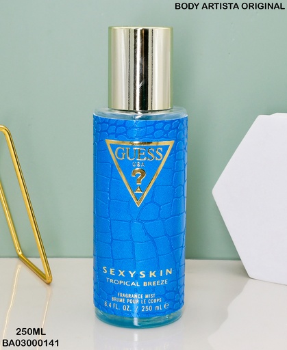 [BA03000141] BODY GUESS WOMAN SEXY SKIN METALLIQUE 250ML TROPICAL BREEZE