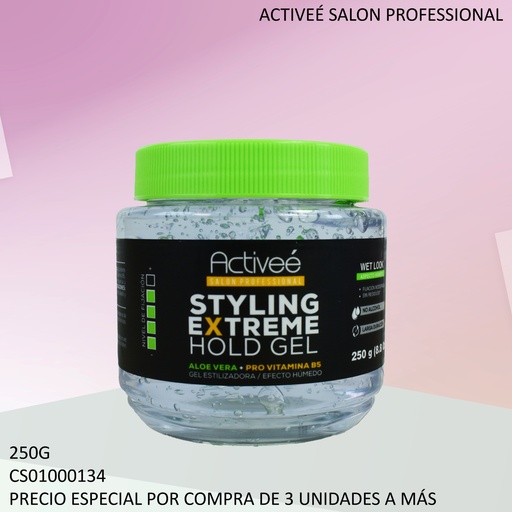 [CS01000134] GEL CAPILAR ACTIVEE 250G STYLING EXTREME HOLD GEL 40110