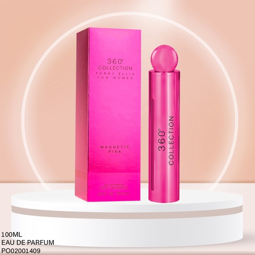[PO02001409] PERFUME PEERY ELLIS 360 COLLECTION MAGNETIC PINK WOMEN 100ML EDT