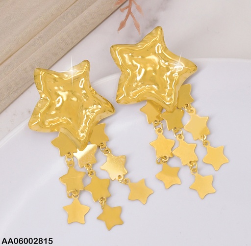 [AA06002815] ARETES ESTRELLA C/3 PLACA ESTRELLAS COLGANTES EA718-45