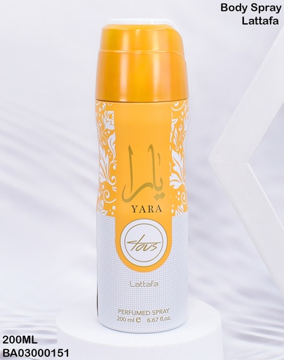 [BA03000151] BODY SPRAY YARA TOUS LATTAFA 200ML