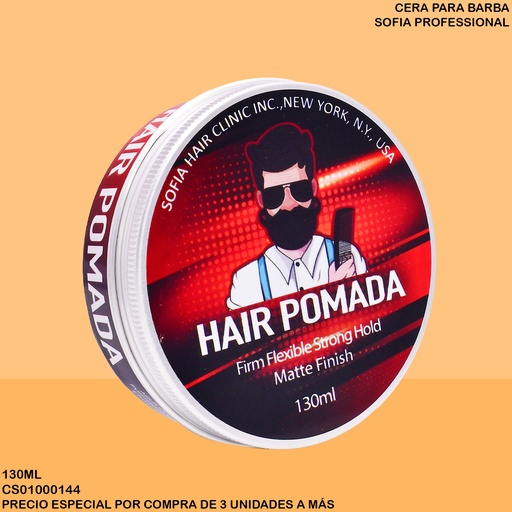 [CS01000144] CERA POMADA SOFIA BARBA NEGRA S111A
