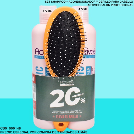 [CS01000148] DUO SHAMPOO+ ACONDICIONADOR ATIVEE ACIDO H 160Z