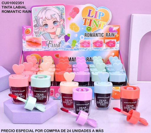 [CU01002351] BRILLO LABIAL EN FORMA DE PALETA TINT / CORAZON R0910A