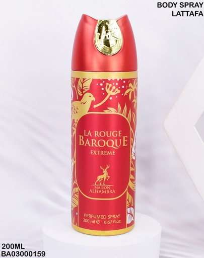 [BA03000159] BODY SPRAY LA ROUGE BAROQUE MAISON ALHAMBRA 200ML