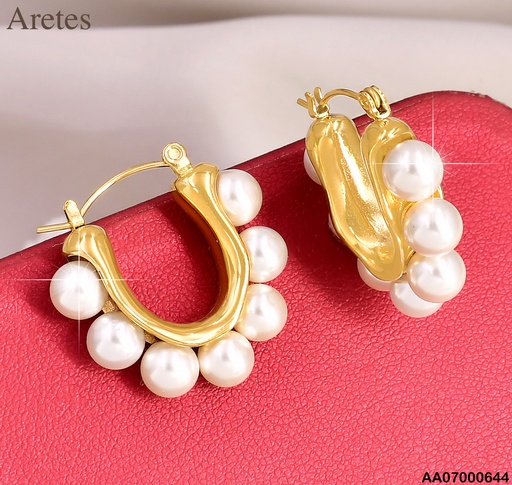 [AA07000644] ARGOLLAS EN "U" C/PERLAS KE113820