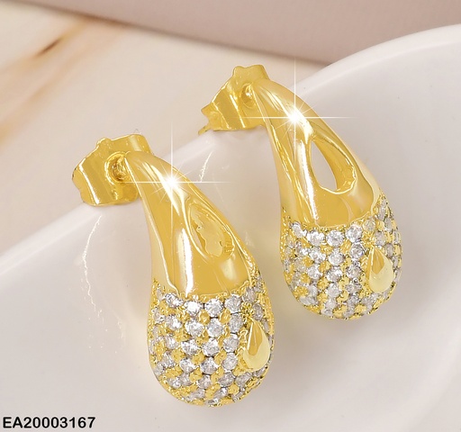 [EA20003167] ARETES GOTAS AGUJERO ARRIBA/ZIRCONIAS ABAJO EE1043-3