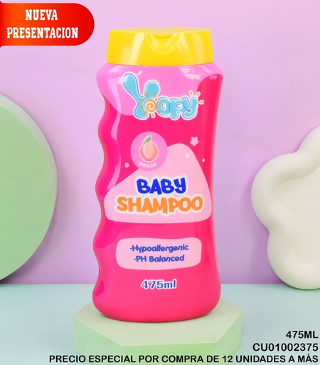 [CU01002375] BABY SHAMPOO YOPY DURAZNO 475ML