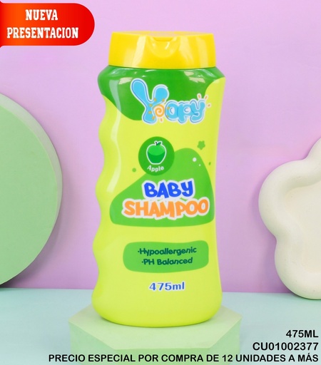 [CU01002377] BABY SHAMPOO YOPY MANZANA 475ML