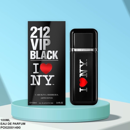 [PO02001490] PERFUME 212 VIP BLACK I❤️NY CAROLINA HERRERA 100ML EDP