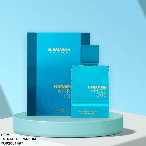 [PO02001497] PERFUME AL HARAMAIN AMBER OUD AQUA DUBAI EDP 100ML
