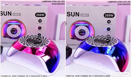[CU01002403] LAMPARA PARA SECADO DE UÑAS LED SUN YC-57B