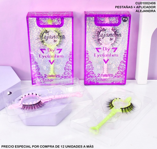 [CU01002406] PESTAÑAS ARTIFICIALES ALEJANDRA 2 PARES AD1680