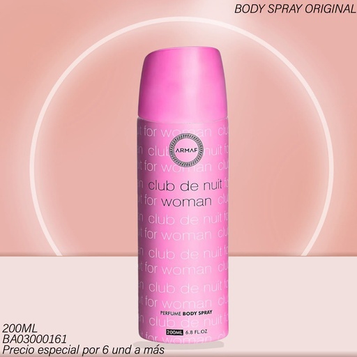 [BA03000161] BODY ARMAF SPRAY CLUB DE NUIT WOMAN 200ML