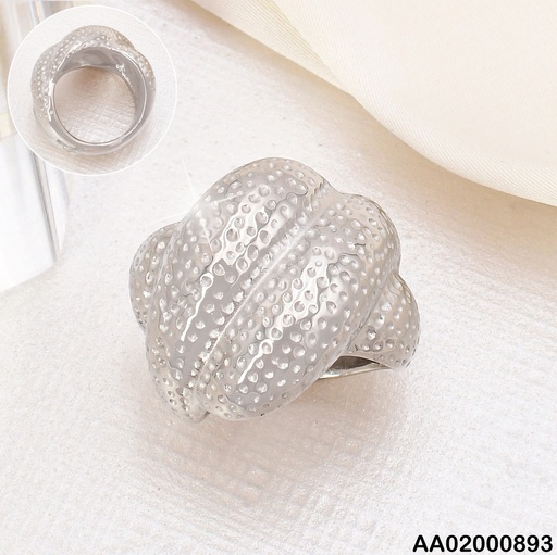 [AA02000893] ANILLO PLAT GRAB. DIAGONALES PUNTEADO RA340-305