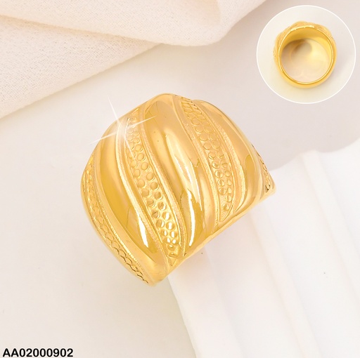 [AA02000902] ANILLO  LINEA LISA DIAGONAL/PUNTEADO RA349-305