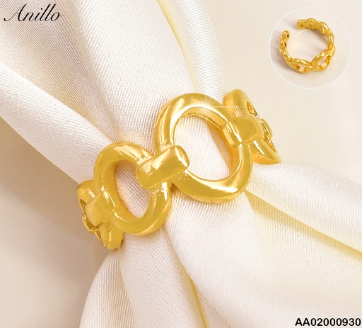 [AA02000930] ANILLO DOR CIRCULOS UNIDOS RA423-305
