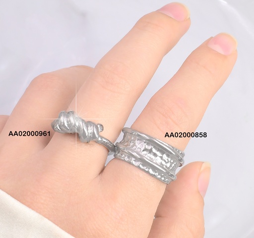 [AA02000961] ANILLO PLAT.DOBLE NUDO CENTRO RA452-305