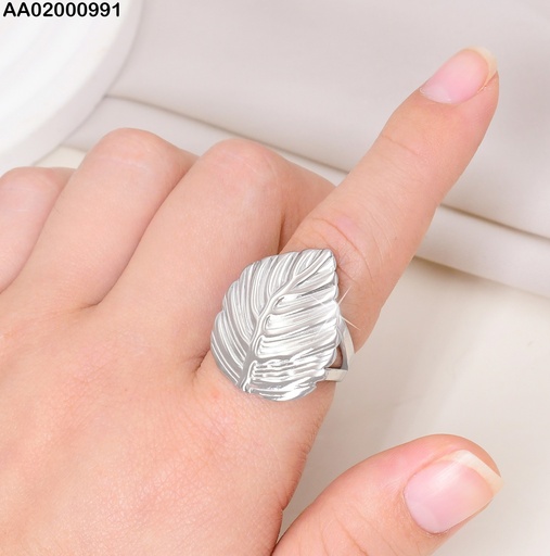 [AA02000991] ANILLO PLAT HOJA EN VERTICAL VD084992-113