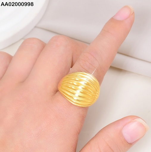 [AA02000998] ANILLO DOR AJUSTABLE RAYAS HORIZONTALES VD084994-113