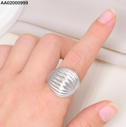 [AA02000999] ANILLO PLAT AJUSTABLE RAYAS HORIZONTALES VD084995-113