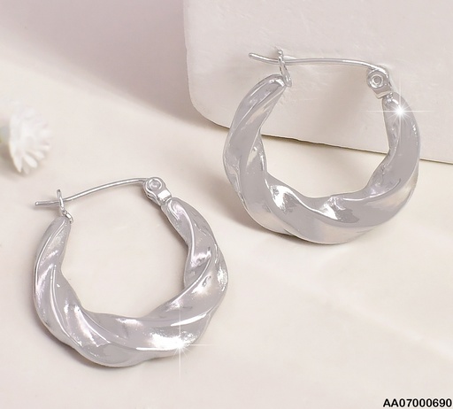 [AA07000690] ARGOLLA PLAT.TORNEADAS APLANADAS 20.3MM 085077