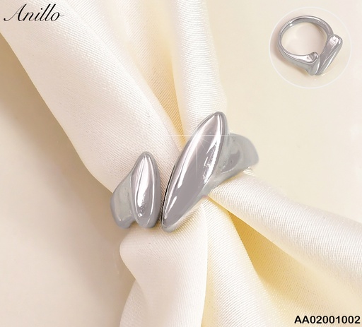 [AA02001002] ANILLO PLAT AJUSTABLE"V"OVALOS INFLADOS PEQ. RA454-305